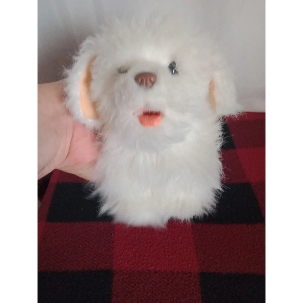 Hasbro FurReal Friends Fluffy White Dog Plush Working Moves Sounds Stuffed Toy